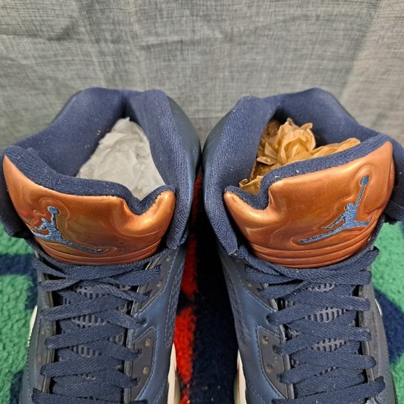 %Nike Air Jordan 5 Retro Navy Mens Basketball Shoes Size 10.5 / AJ25 main image 7